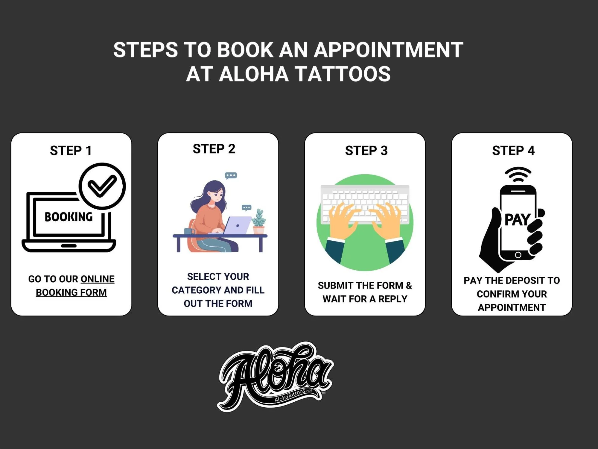 How to book a tattoo appointment. Easy steps to follow