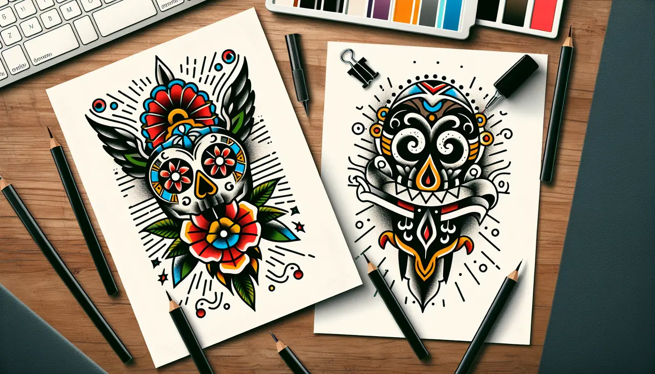 How Do New School Tattoos Differ from Traditional Styles?