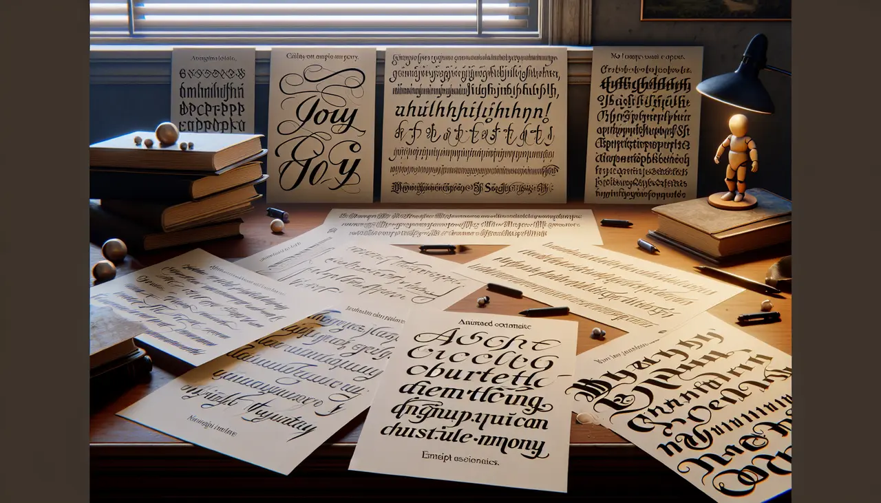 Choosing the perfect Font or Lettering Style for your ink